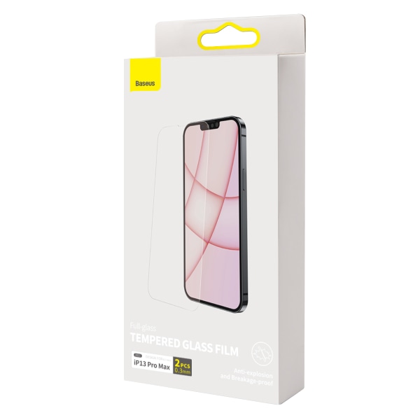 Baseus skärmskydd i härdat glas, iPhone 13 Pro Max, 0.3mm, 2-...