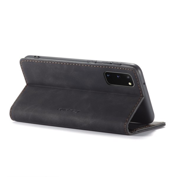 CaseMe plånboksfodral, Samsung Galaxy S20, svart svart
