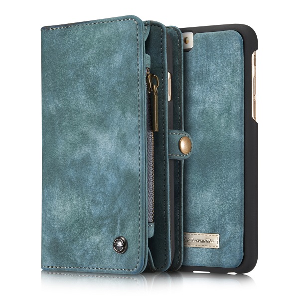 CaseMe plånboksfodral med magnetskal, iPhone 6/6S Plus, blå blå