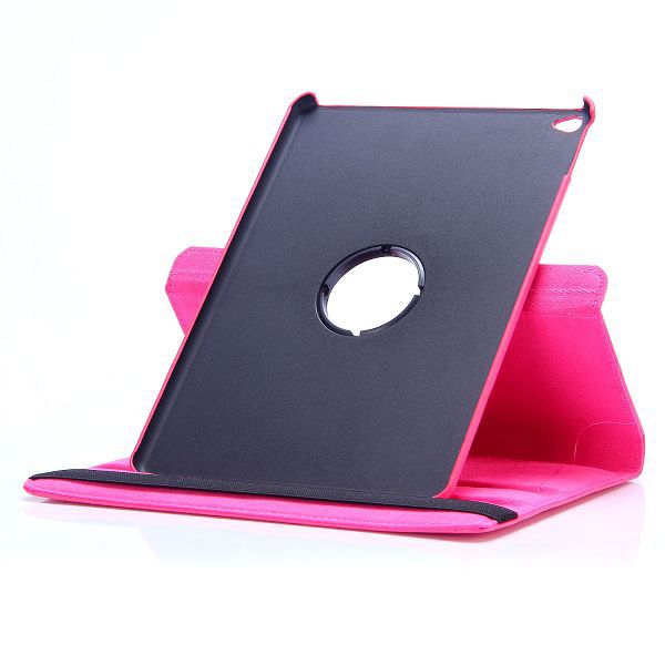 Läderfodral med ställ mörkrosa, iPad Air