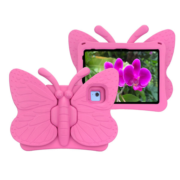 Fjärilsformat barnfodral till iPad 10.9" (2022, 10:e gen), rosa rosa