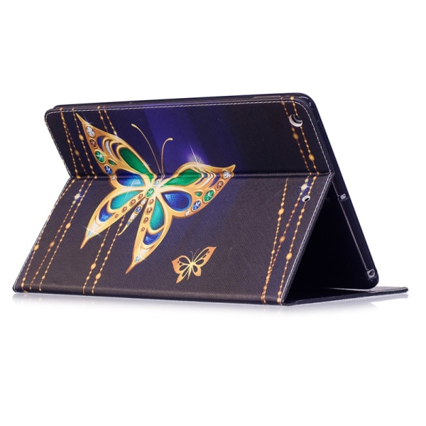 Läderfodral med ställ fjärilar, iPad 9.7 (2017-2018)