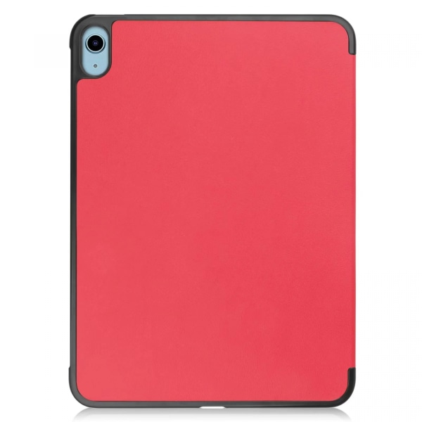 Läderfodral med ställ, iPad 10.9" (2022, 10:e gen), röd röd