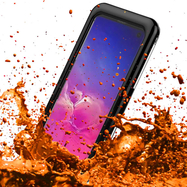 Vattentätt TPU skal till Samsung Galaxy S10, IPX68, svart svart