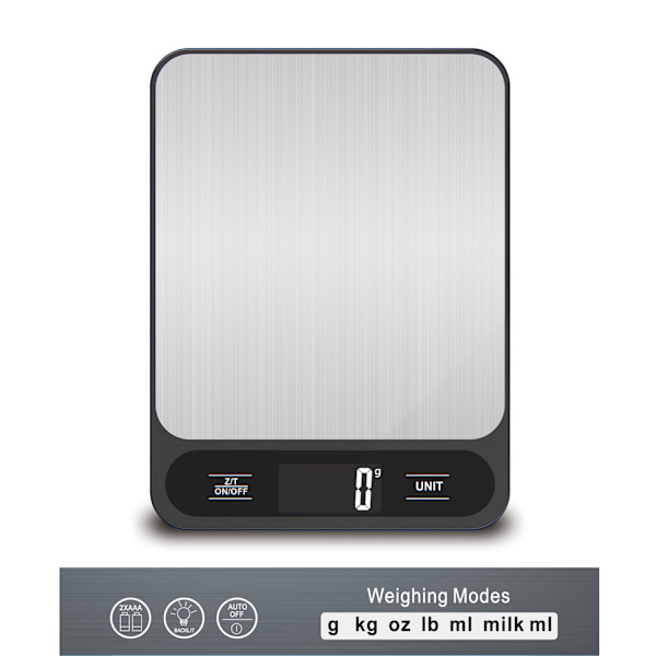 Digital köksvåg i miniformat, 15kg
