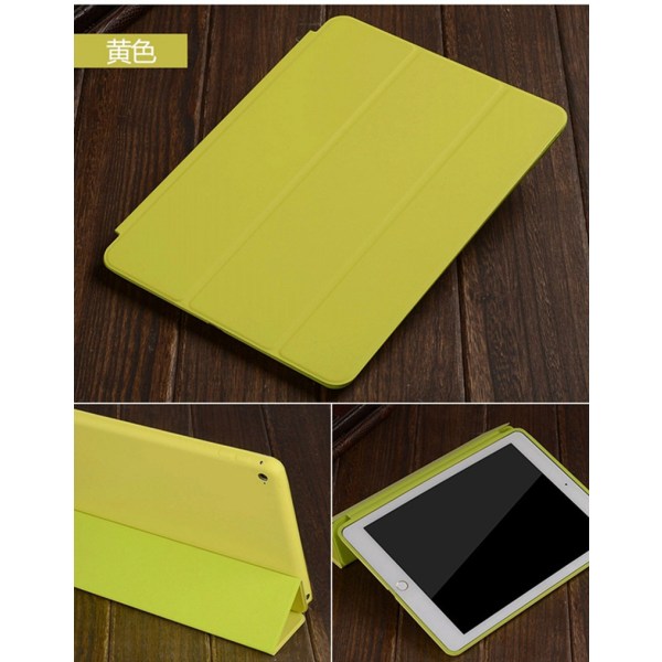 Läderfodral med ställ, iPad Mini 6 (2021), guld grön