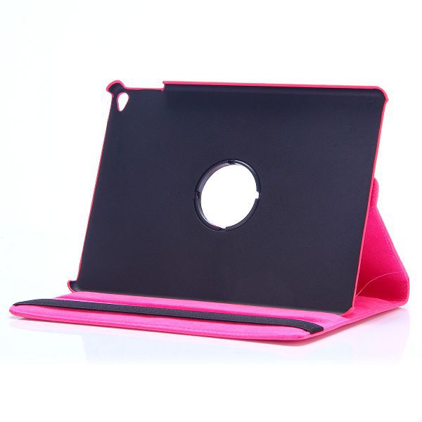 Läderfodral med ställ mörkrosa, iPad Air