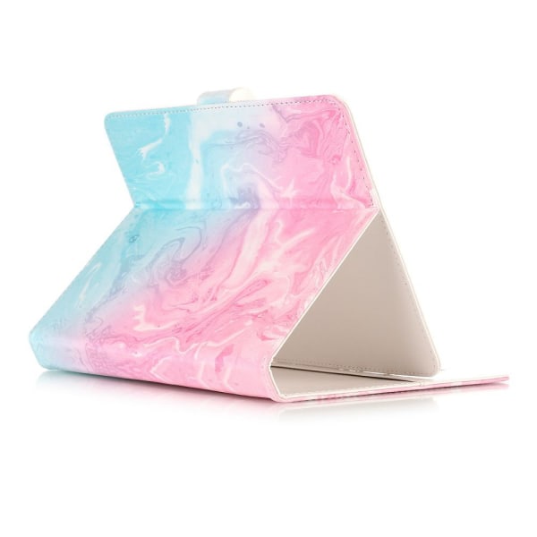 Läckert läderfodral marmor, rosa/grön, iPad mini 4 Rosa/Blå