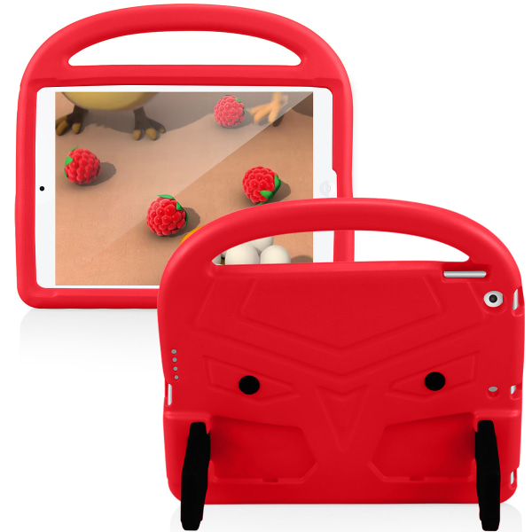 Barnfodral med ställ, iPad 10.2 / Pro 10.5 / Air 3, röd röd