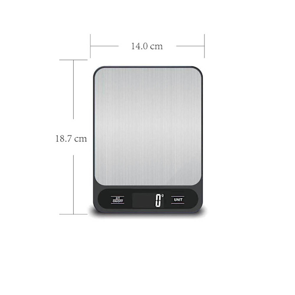 Digital köksvåg i miniformat, 15kg