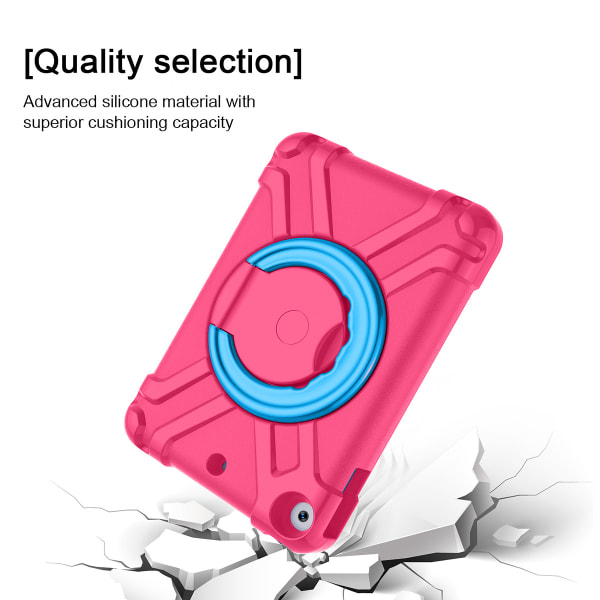 Barnfodral roterbart ställ, iPad 10.2/Pro 10.5/Air 3, rosa/blå Rosa/Blå