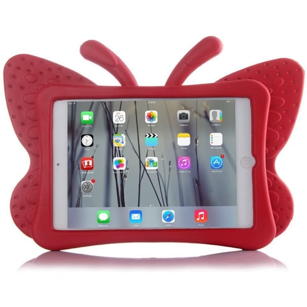 Fjärilsformat barnfodral till iPad Air/Air 2/Pro 9.7/9.7, röd röd
