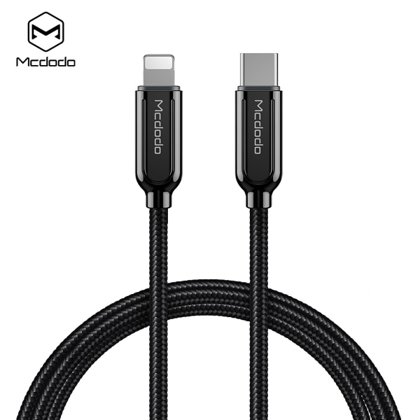 McDodo CA-6871 USB-C till Lightning kabel, PD/QC, 3A, 1.8m svart 1.5 m
