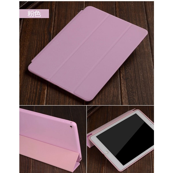 Läderfodral med ställ, iPad Mini 1/2/3, rosa rosa
