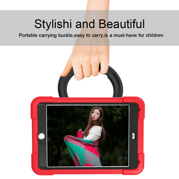 Barnfodral roterbart ställ, iPad 10.2 / 10.5 / Air 3, svart/r... Röd/svart