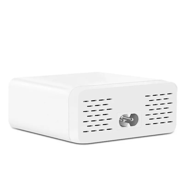 USB+USB-C Laddningsstation med display, 6 uttag, PD+QC3.0, 87W