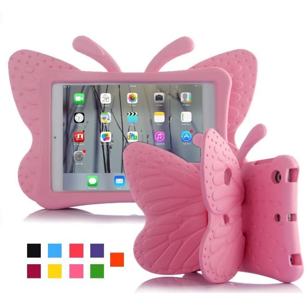 Fjärilsformat barnfodral till iPad Air/Air2/Pro9.7/9.7, ljusr... rosa