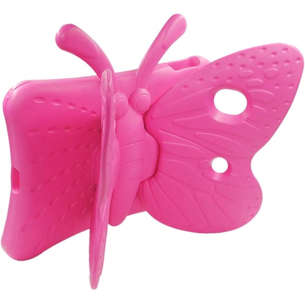 Fjärilsformat barnfodral till iPad 10.2/Pro 10.5/Air 3, rosa rosa