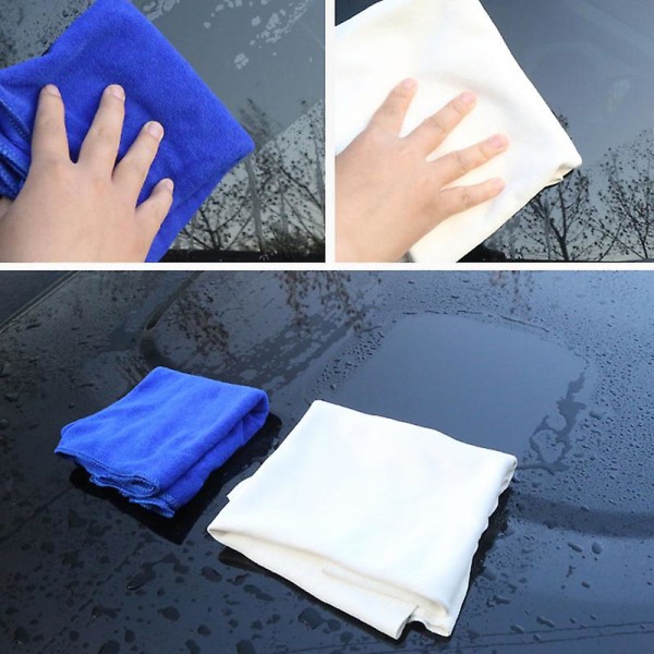 50*70 cm Naturlig Shammy Chamois Lær Bilvaskehåndklær Tørking Vaskeklut Bil Rengjøring Tilbehør|svamper, kluter &amp; Børster|