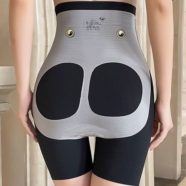 Høy midja plate mage trosor kvinner magkontroll Shapewear black M