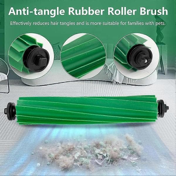 Gummibørsteerstatning for Irobot Roomba Plus 405/505 Combo Robotstøvsuger Hovedbørste Rullebørste