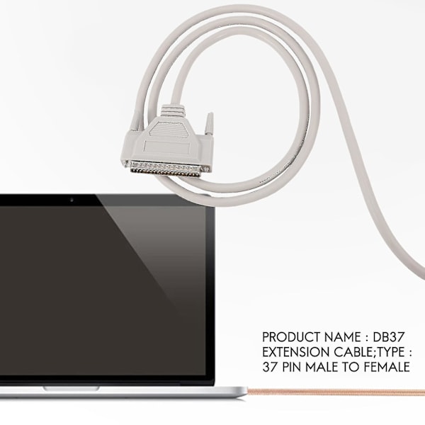 3 37 Pin To Fe Db37 Förlänger Kabel Grå