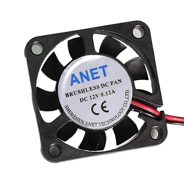 12v Dc køleblæser 40x40x10mm 2-leder model 4010s til 3d-printer Cpu Gpu-ekstruder