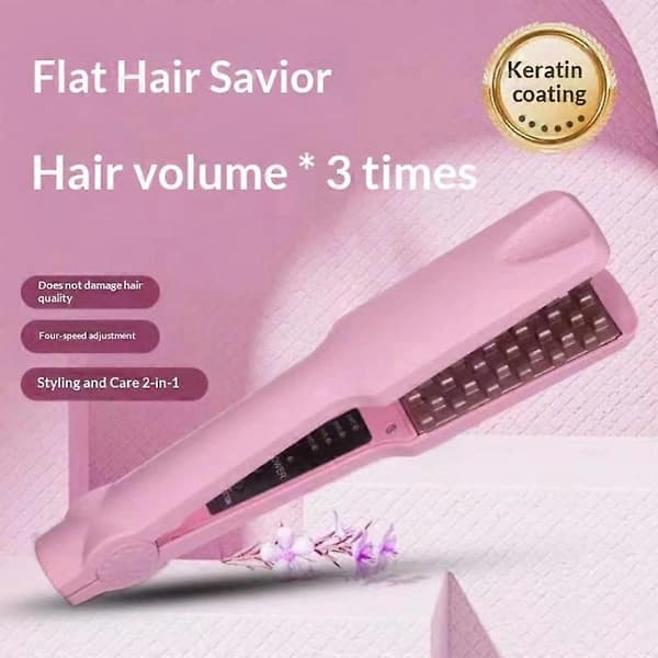 Langvarig volum med 3D Grid Hårkrøller for enkel styling pink
