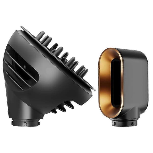 Wave Curl Diffuser Svart och Förstyling Torkfäste för Dyson Airwrap för att Förbättra Lockdefinition