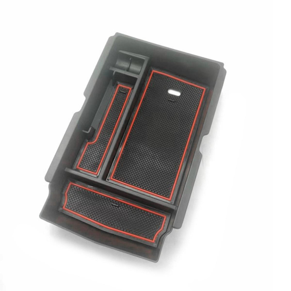 Til 6. 2023 Armlæn Opbevaringsboks Indvendig bakke Abs Central Center Console Telefonholder Container Ac