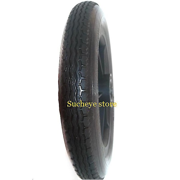 12 tuuman pyörätuolin pyörä 12 1 / 2x2 1 / 4 Pu renkaan täyttö vapaa pyörä Manuaalinen pyörätuolin takapyörä Black