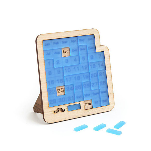 Daglig kalenderpuslespill-trepuslespill for barn Voksne-Et puslespill for å utfordre 365+ dato,kontorlogisk puslespillkalenderhjernespill