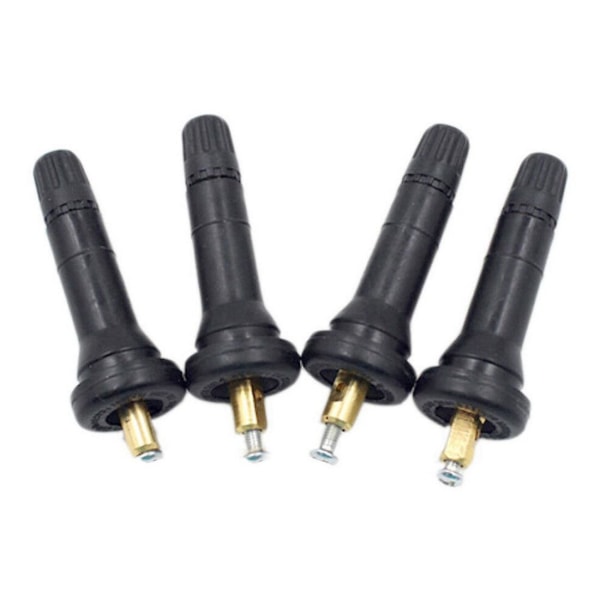 4stk Type Dekktrykksensor Tpms Ventil Spindelmunnstykke For Black