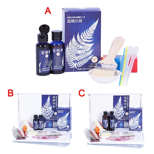 Cyanotype Sæt Kalium Ferricyanide Cyanotype Printing Diy Kit