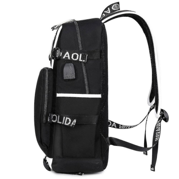 Jordan Rygsæk Mode (sort) skoletaske Youth Travel Usb Charging Multifunktionstaske