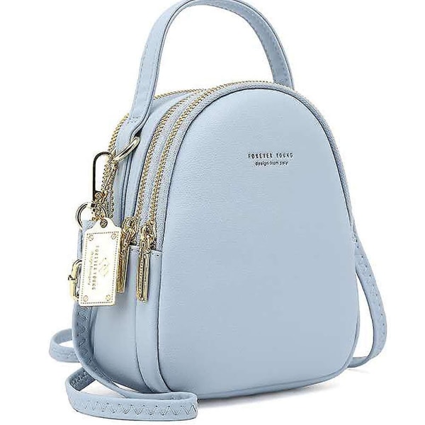 Kvinder Mini Rygsæk Lille Mobiltelefon Skuldertaske Dame Pu Læder Daypack Taske Crossbody Taske Skolerygsække Håndtaske Mini Casual Daypacks