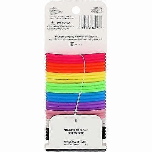 No-Slip Grip Gel Evolution Hårsnoddar, Blandade Färger, 28-pack