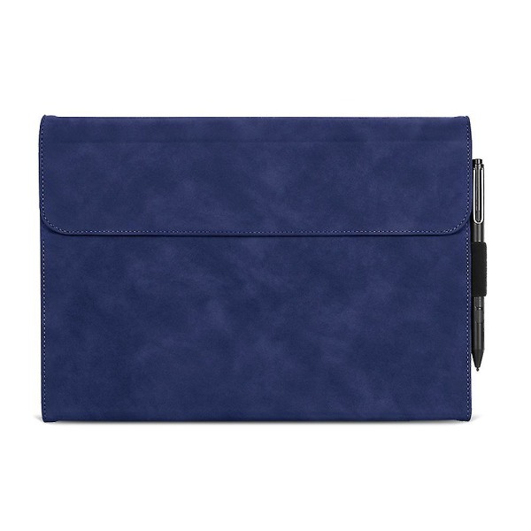 For Microsoft Surface Go / Go 3 / Go 2 10,5-tommers Pu Leather Tablet Keyboard Case Stativ Beskyttende nettbrettdeksel Blue