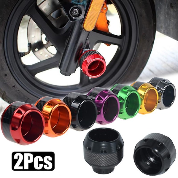 2 stk aluminiumslegering motorcykler faldbeskytter Eksplosionssikker forgaffelkopper skydere Crash Universal Moto Safty tilbehør - faldbeskyttelse 5