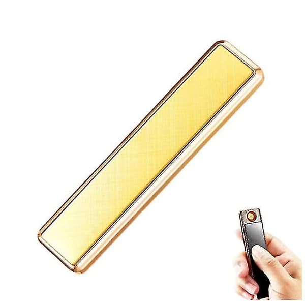 Vindtæt USB-buelighter, Giger-lighter, slank spolelighter gold