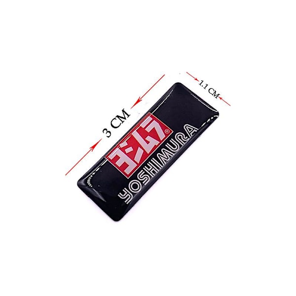 Alumiiniset moottoripyörän pakotarrat Yoshimura Honda Yamaha Suzuki Kawasaki Pakoputken äänenvaimentimen tarrat Tarvikkeet - Tarrat & amp; Tarrat 3D Sticker