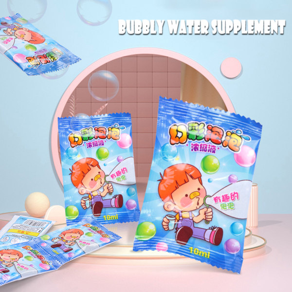 Bubble Liquid för barn utomhus elektrisk med bubbla maskin leksaker för pojkar och flickor Födelsedagspresenter 10ml as shown A