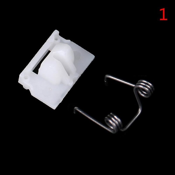 Elektrisk Push Saks Hårklipper Plastic Tong Coldless Clip Spring White swing head and spring
