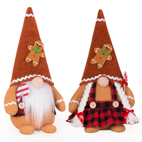Jouluinen piparkakku Gnome-pehmo-nukke14828cm, 2 kpl pohjoismaista Gnome-pehmokoristetta, ruotsalainen pohjoismainen tomaatin muotoinen nukkekoristeen keräily.
