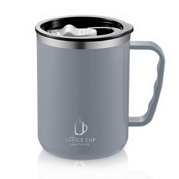 Termosmugg i rostfritt stål Te Kaffe Termisk Kopp Isolerad Resemugg 500ml grey
