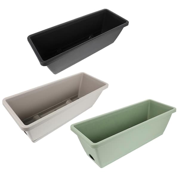 Hushållsgrönsaksplanteringslåda Plastplanteringskruka för växter 3 st