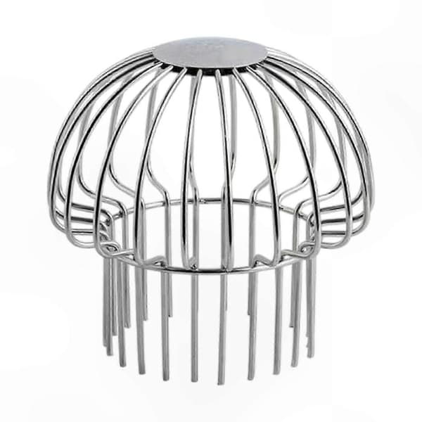 Rustfri nedløbsrørsbladfilter tagrendesi Argent for 100mm to 110mm