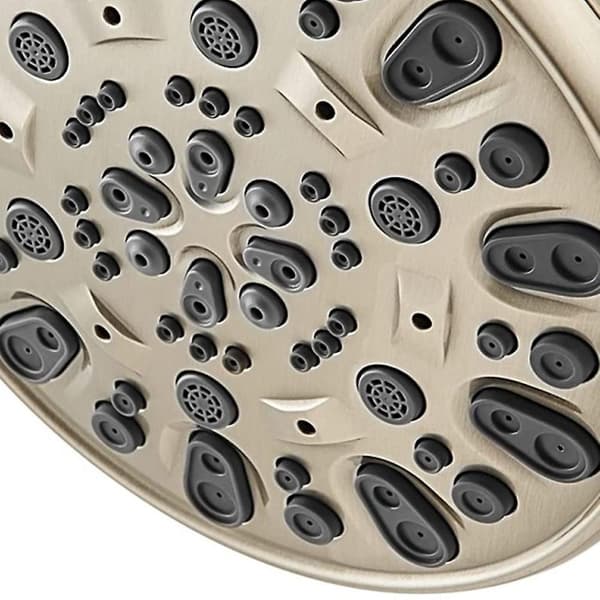 Høytrykks dusjhode fast dusjhode sprinkler med justerbart roterende kulehode - Perfekt for ditt dusjhode Brushed Silver