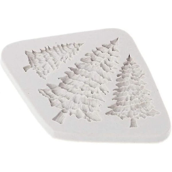 Woolkey Juletræ Form Fondant Silikone Forme Perfekt Epoxy Resin Ornamenter Tab