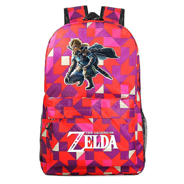 Tears Of The Game Zelda Kingdom Print Tenåring Primary and Secondary School School Bag for menn og kvinner Uformell ryggsekk 10